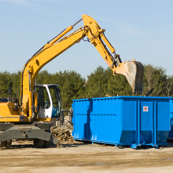 are there any restrictions on where a residential dumpster can be placed in Lena MS